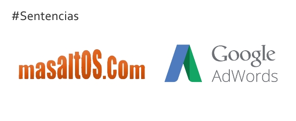 Sentencia masaltos google adwords